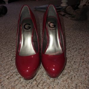 Bright Red Platform Pump